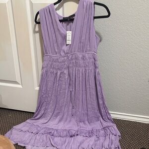 White House Black Market Lavender Midi Dress